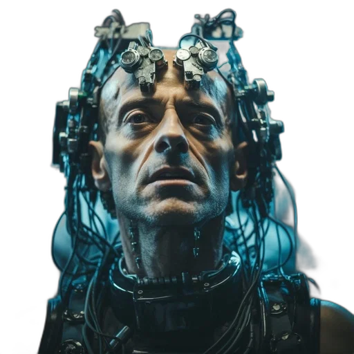 robot, face, crown, mask transparent PNG cut-out