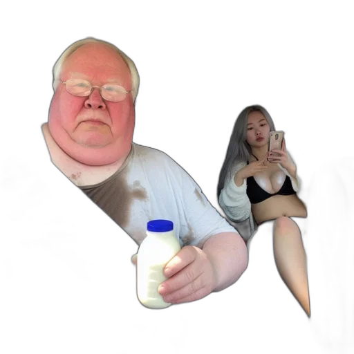 bottle, creature, food, dress transparent PNG cut-out