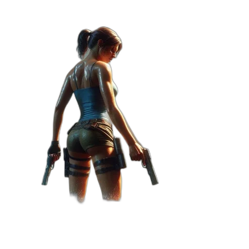 weapon, concept art, cyberpunk, 3d render transparent PNG cut-out