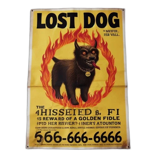 poster, lost, dog, campaign transparent PNG cut-out