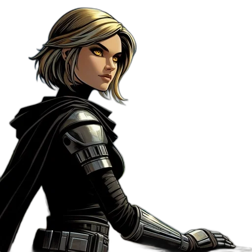 comic book art, concept art, female, character transparent PNG cut-out