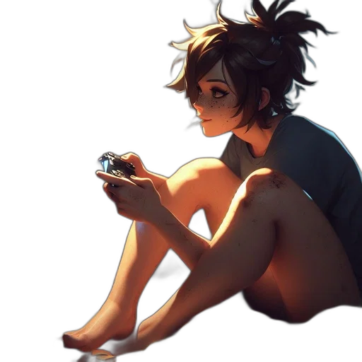 weapon, face, staff, dress transparent PNG cut-out