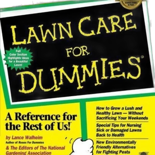 lawn, care, dummies, book transparent PNG cut-out
