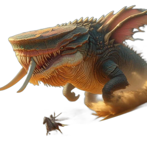 dragon, creature, animal, weapon transparent PNG cut-out
