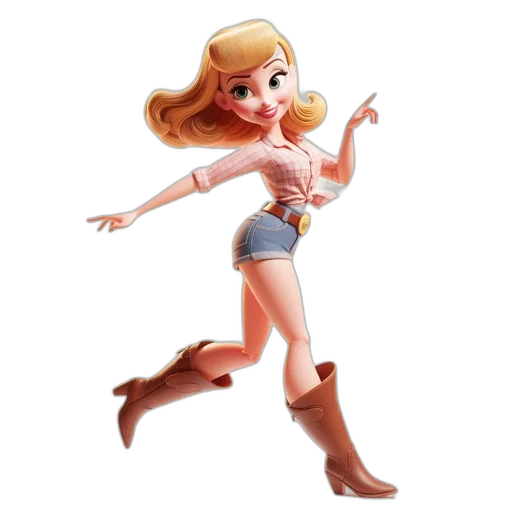 dress, cartoon, concept art, 3d render transparent PNG cut-out