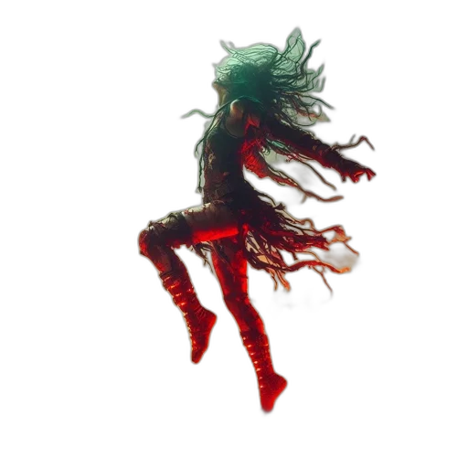hair, creature, dragon, dress transparent PNG cut-out
