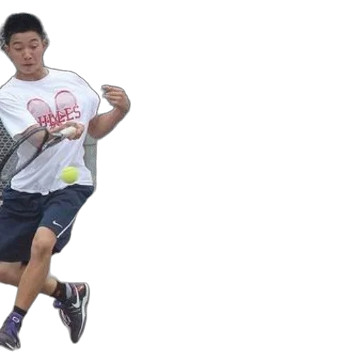 tennis, player, action, wearing transparent PNG cut-out