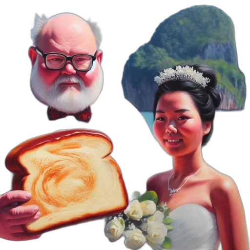 food, concept art, photorealistic, two transparent PNG cut-out