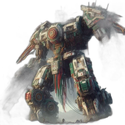 robot, weapon, concept art, fantasy art transparent PNG cut-out