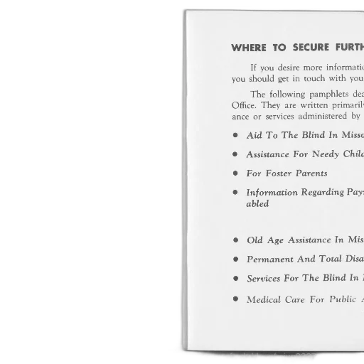 pamphlet, 1960s, provides, information transparent PNG cut-out