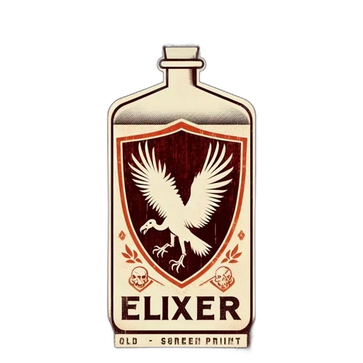 bottle, pixel art, 3d render, vintage-style transparent PNG cut-out