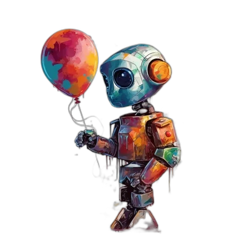 robot, creature, concept art, pixel art transparent PNG cut-out