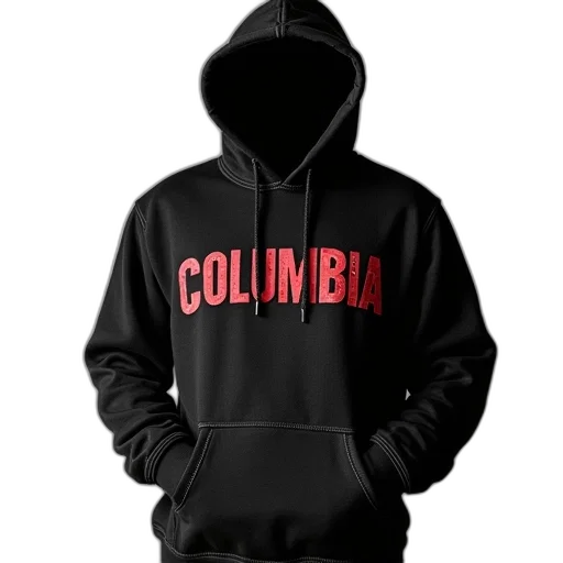 jacket, 3d render, hoodedie, printed transparent PNG cut-out