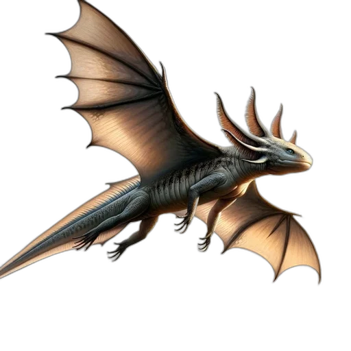 dragon, creature, animal, staff transparent PNG cut-out