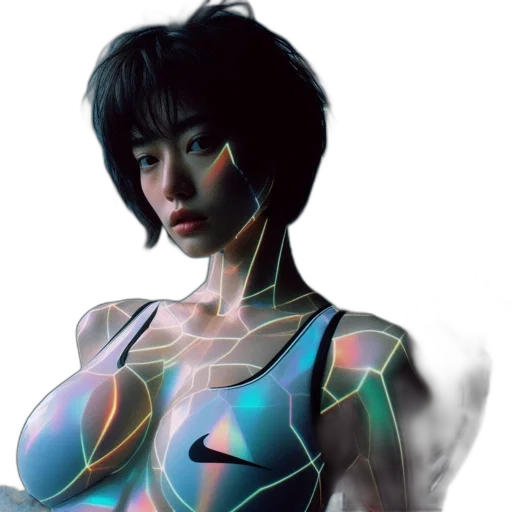 robot, dress, cyberpunk, concept art transparent PNG cut-out