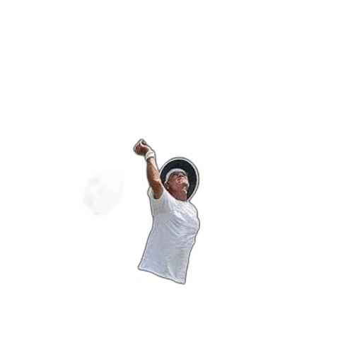 staff, tennis, player, white transparent PNG cut-out