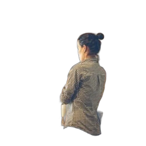 jacket, staff, hair, dress transparent PNG cut-out