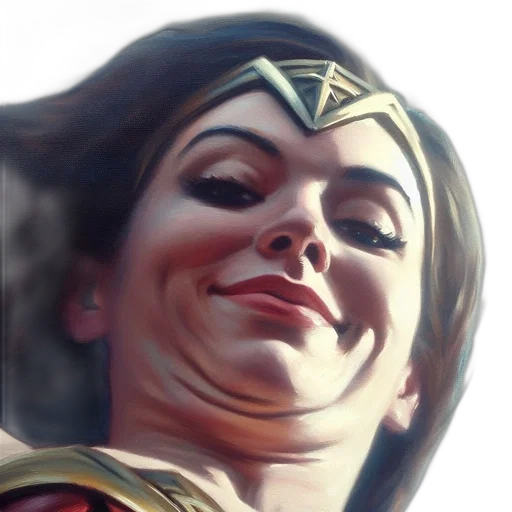 face, creature, crown, comic book art transparent PNG cut-out