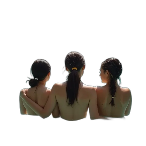 hair, jewelry, crown, staff transparent PNG cut-out