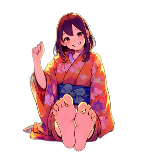 dress, jacket, creature, flower transparent PNG cut-out