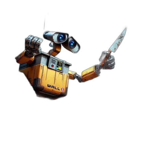 robot, weapon, staff, concept art transparent PNG cut-out