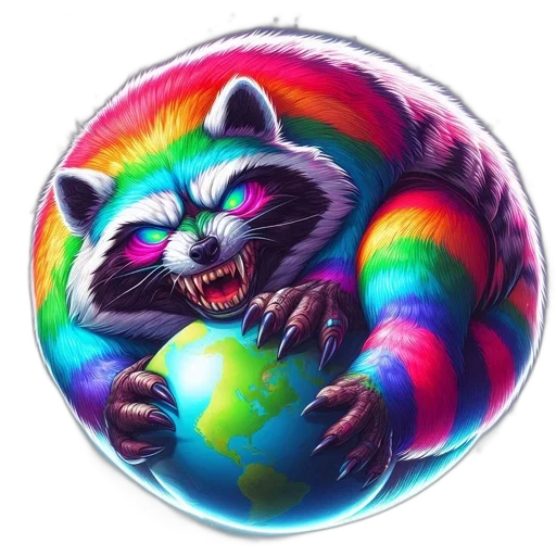 creature, jacket, animal, vaporwave transparent PNG cut-out