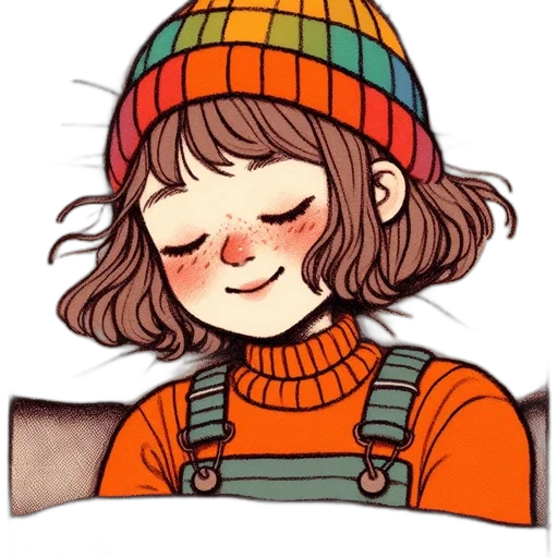 hat, face, jacket, staff transparent PNG cut-out