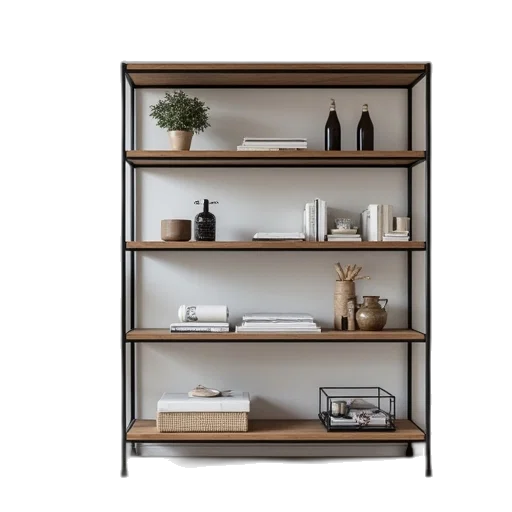 furniture, 3d render, earth tones, metal transparent PNG cut-out