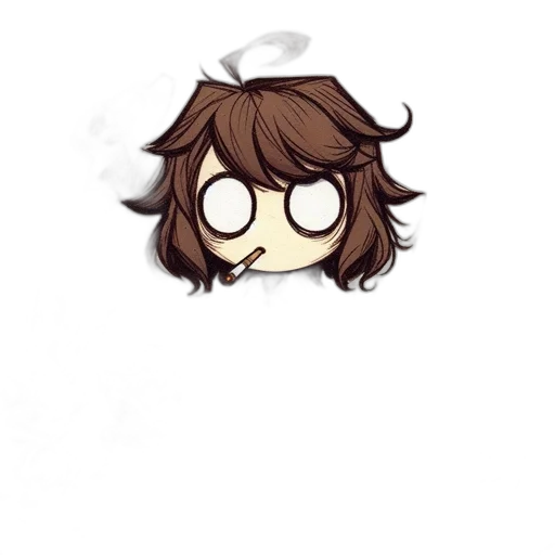 hair, face, mask, creature transparent PNG cut-out
