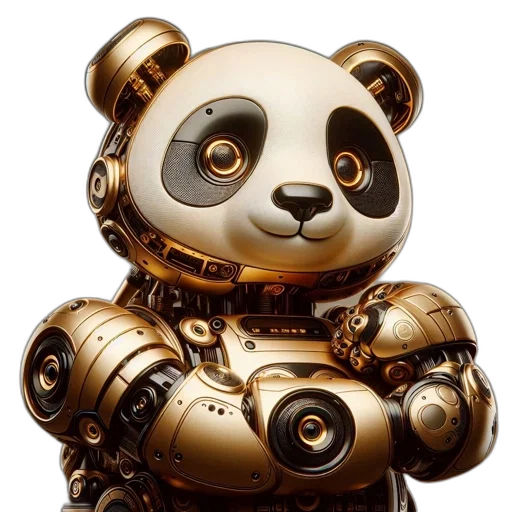 robot, concept art, 3d render, photorealistic transparent PNG cut-out