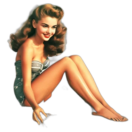 dress, photorealistic, cartoon, comic book art transparent PNG cut-out