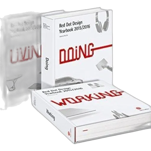 three, books, titled, red transparent PNG cut-out