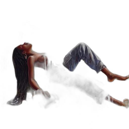 hair, concept art, photorealistic, 3d render transparent PNG cut-out