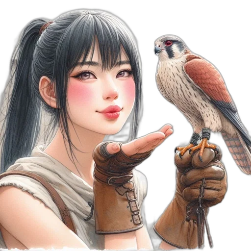 jewelry, weapon, face, fantasy art transparent PNG cut-out