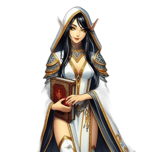 staff, dress, fantasy art, concept art transparent PNG cut-out