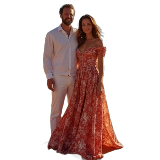 dress, person, his, wife transparent PNG cut-out