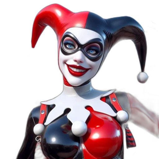 3d render, concept art, comic book art, harley transparent PNG cut-out