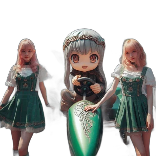 dress, weapon, robot, bottle transparent PNG cut-out