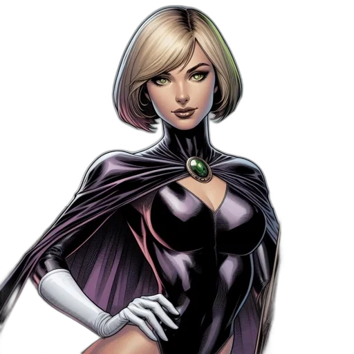 comic book art, concept art, fantasy art, female transparent PNG cut-out