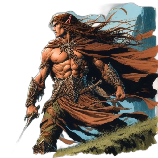 sword, comic book art, fantasy art, concept art transparent PNG cut-out