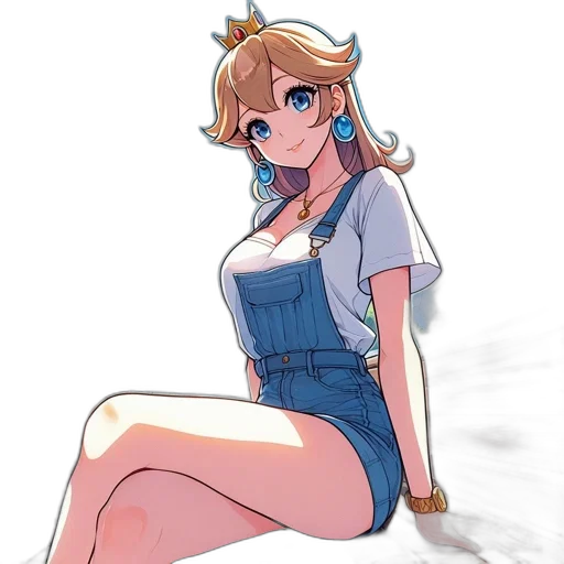 dress, staff, weapon, crown transparent PNG cut-out