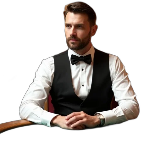 staff, jacket, furniture, face transparent PNG cut-out