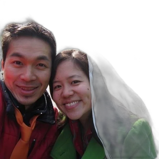 man, woman, smile, camera transparent PNG cut-out