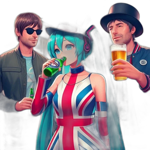 jacket, anime, concept art, vaporwave transparent PNG cut-out