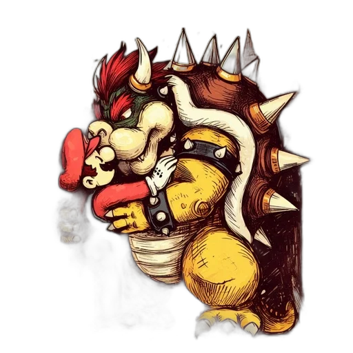 dragon, crown, concept art, pixel art transparent PNG cut-out