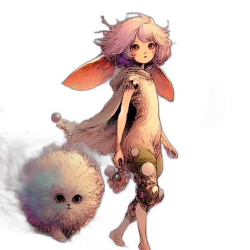 creature, staff, animal, weapon transparent PNG cut-out