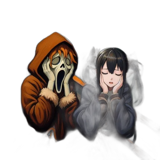 mask, jacket, creature, face transparent PNG cut-out