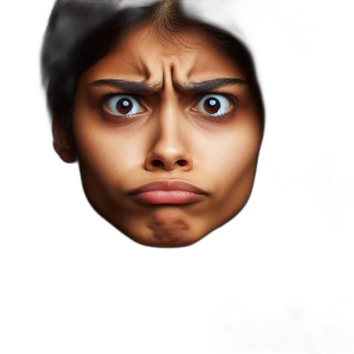 face, mask, staff, hair transparent PNG cut-out