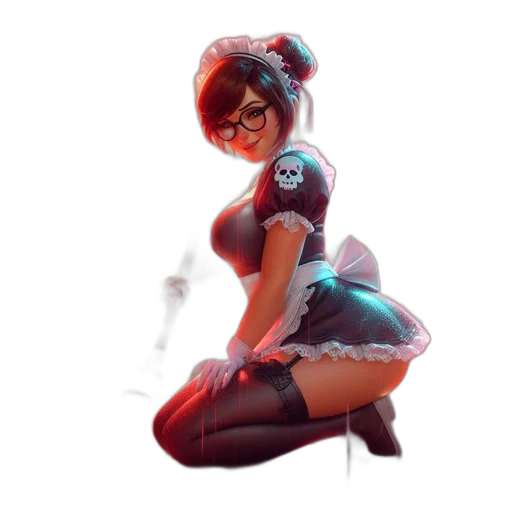 dress, staff, robot, face transparent PNG cut-out