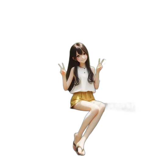 dress, 3d render, anime, pixel art transparent PNG cut-out